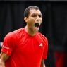 Félix Auger-Aliassime a battu Quentin Halys en Coupe Davis ce vendredi. (Getty Images)