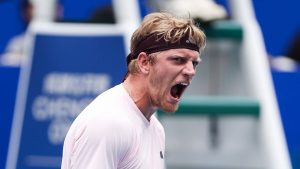 Alejandro Davidovich Fokina s'est imposé en finale du tournoi ATP 250 de Chengdu (Zhong Zhi/Getty Images)