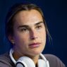 Aryna Sabalenka en conférence de presse à l'US Open (Robert Prange/Getty Images)