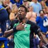 Gaël Monfils lors de son dernier tournoi à l'US Open 2026 (Manuela Davies/USTA via Getty Images)