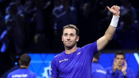 Casper Ruud a remporté le premier point pour la Team Europe (Julian Finney/Getty Images for Laver Cup)