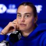 Aryna Sabalenka en conférence de presse au WTA 1000 de Pékin (Robert Prange/Getty Images)