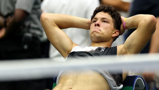 Ben Shelton après sa défaite en finale de l'US Open (Patrick Smith/Getty Images)
