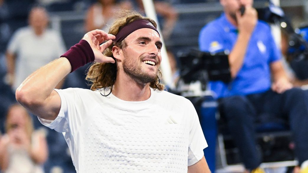 Stefanos Tsitsipas lors de l'US Open 2026 (Rhea Nall/USTA via Getty Images)