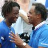 Yannick Noah avec Gaël Monfils lors de la Coupe Davis en 2016 (Jean Catuffe/Getty Images)