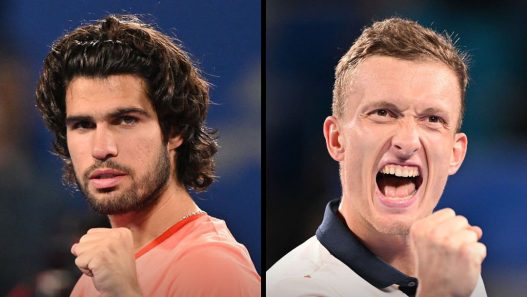 Carlos Alcaraz et Jiri Lehecka s'affronteront pour le titre à Tokyo (Getty Images)