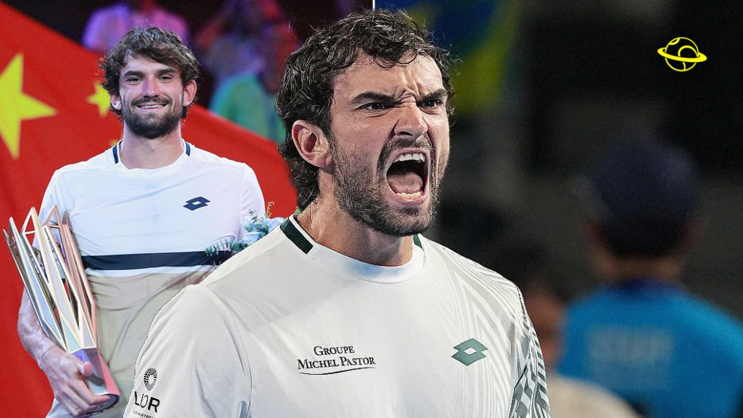 Valentin Vacherot a lancé la défense de son titre à Shanghai (Getty Images)