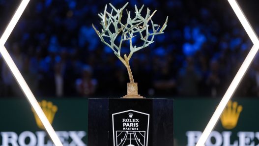 Le trophée du Rolex Paris Masters (Nicolas Gouhier / FFT)