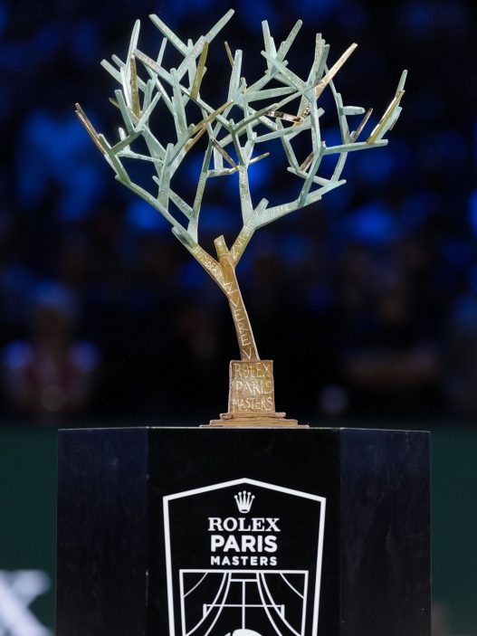 Le trophée du Rolex Paris Masters (Nicolas Gouhier / FFT)
