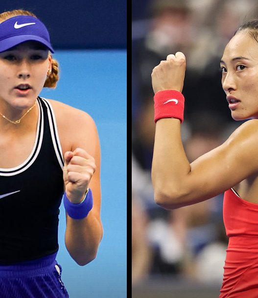 Mirra Andreeva et Qinwen Zheng vont s'affronter pour le titre au WTA 1000 de Pékin (Getty Images)