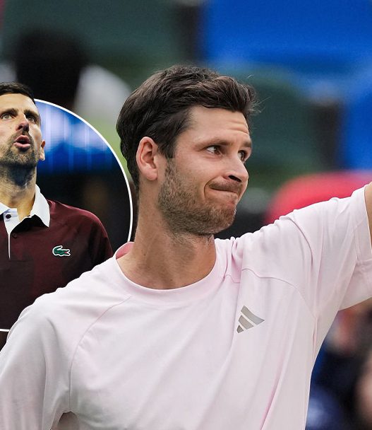 Hubert Hurkacz s'est imposé contre Novak Djokovic à Shanghai (Getty Images)