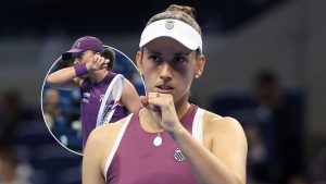 Elise Mertens s'est imposée contre Iga Swiatek en quarts de finale du WTA 1000 de Pékin (Getty Images)