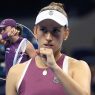 Elise Mertens s'est imposée contre Iga Swiatek en quarts de finale du WTA 1000 de Pékin (Getty Images)