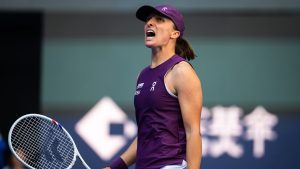 Iga Swiatek lors du WTA 1000 de Pékin (Getty Images)