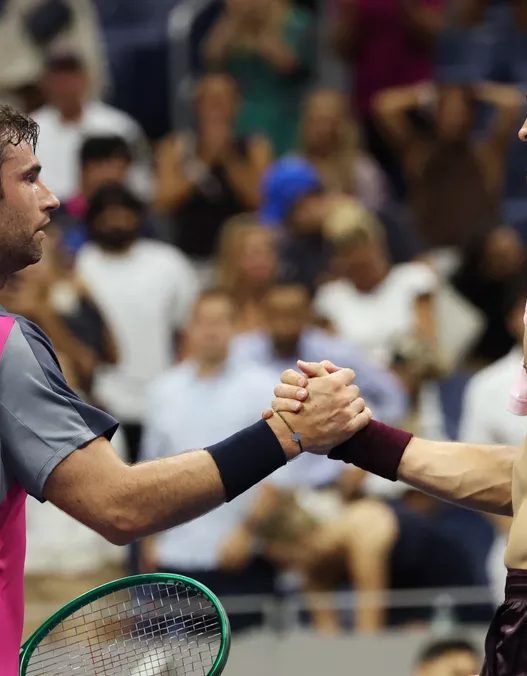 Quentin Halys et Alexander Zverev lors de l'US Open 2026 (Getty Images)