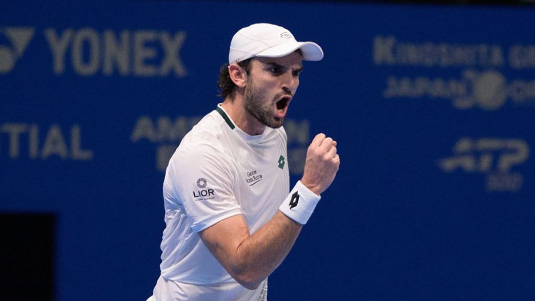 Valentin Vacherot lors du tournoi ATP 500 de Tokyo (Getty Images)