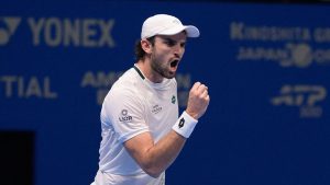 Valentin Vacherot lors du tournoi ATP 500 de Tokyo (Getty Images)