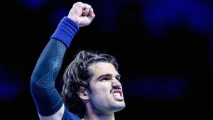 Carlos Alcaraz lors du tournoi ATP 500 de Vienne (Getty Images)