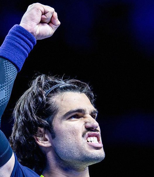 Carlos Alcaraz lors du tournoi ATP 500 de Vienne (Getty Images)