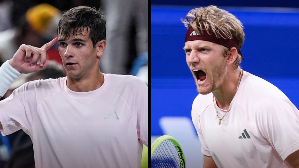 Rafael Jodar et Alejandro Davidovich Fokina vont s'affronter en finale du tournoi de Shanghai. (Getty Images)