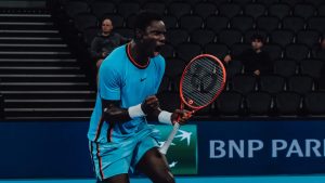 Moïse Kouame lors du tournoi ATP 250 de Lyon (Grand Prix Auvergne-Rhône-Alpes)