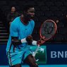 Moïse Kouame lors du tournoi ATP 250 de Lyon (Grand Prix Auvergne-Rhône-Alpes)