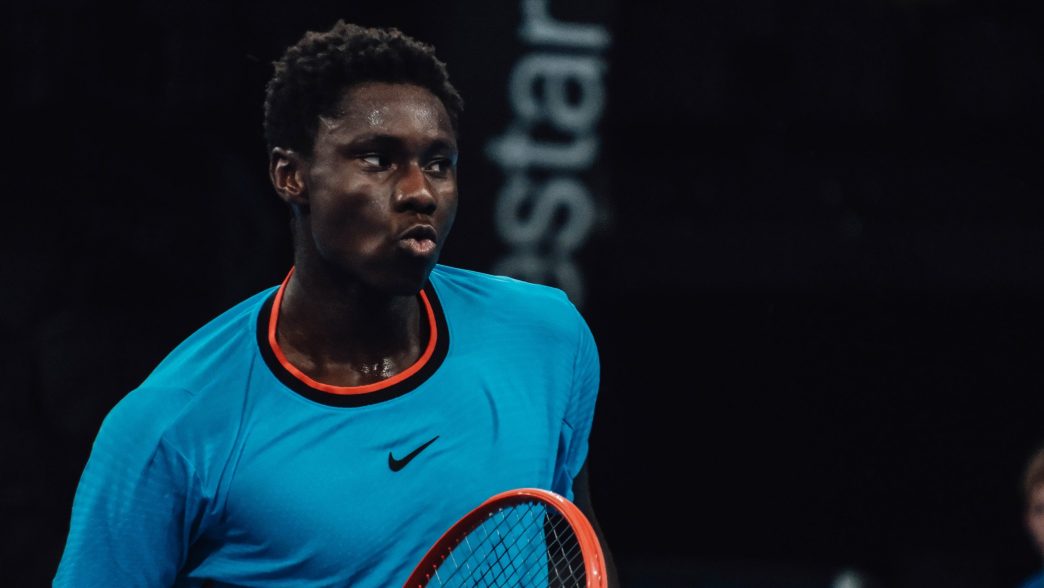 Moïse Kouame lors du tournoi ATP 250 de Lyon (Grand Prix Auvergne-Rhône-Alpes)