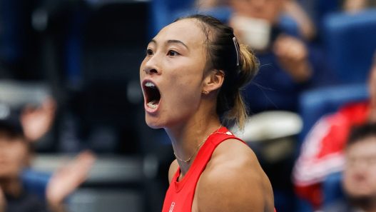Zheng Qinwen lors du WTA 1000 de Pékin (VCG/VCG via Getty Images)