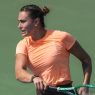 Aryna Sabalenka à l'entraînement avant le WTA 1000 de Wuhan (VCG/VCG via Getty Images)