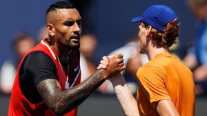 Nick Kyrgios et Jannik Sinner au Masters 1000 de Miami 2022 (Getty Images)