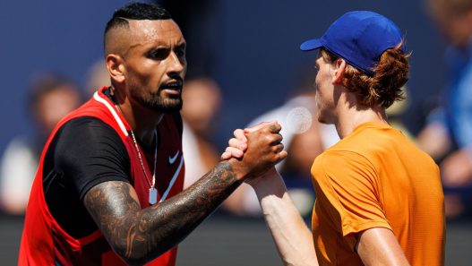 Nick Kyrgios et Jannik Sinner au Masters 1000 de Miami 2022 (Getty Images)