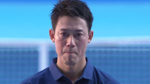 Kei Nishikori en larmes pour son dernier match à Tokyo (Tennis TV)