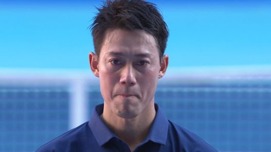Kei Nishikori en larmes pour son dernier match à Tokyo (Tennis TV)