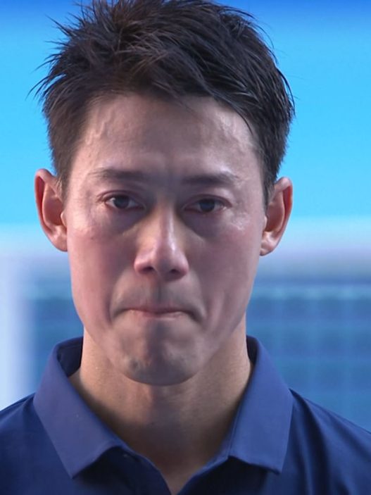 Kei Nishikori en larmes pour son dernier match à Tokyo (Tennis TV)