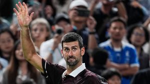 Novak Djokovic lors du Masters 1000 de Shanghai 2026 (Shi Tang/Getty Images)