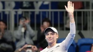Elena Rybakina lors du WTA 500 de Tokyo (Kyodo News via Getty Images)